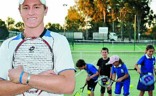 Semi-retired tennis professional Matt Klein is the new local coach and wants to see tennis grow in Warwick. Photo Emma Channon Semi-retired tennis professional Matt Klein is the new local coach and wants to see tennis grow in Warwick. Photo Emma Channon